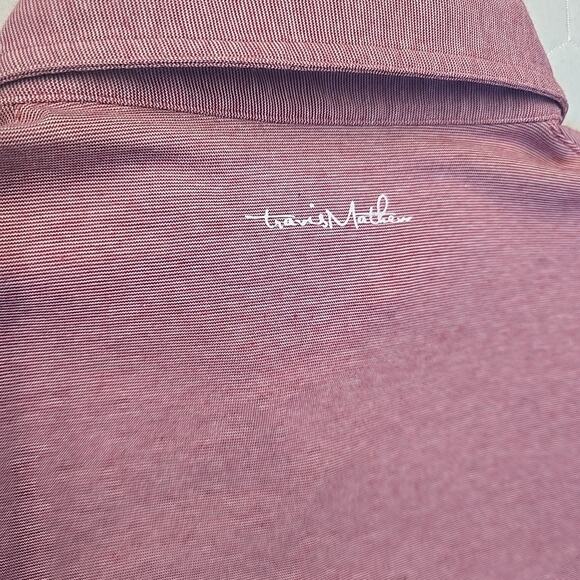 Travis Mathew The Zinna Red Texas Rangers Polo Sz XXL In Heathered Cardinal MLB - Picture 5 of 10